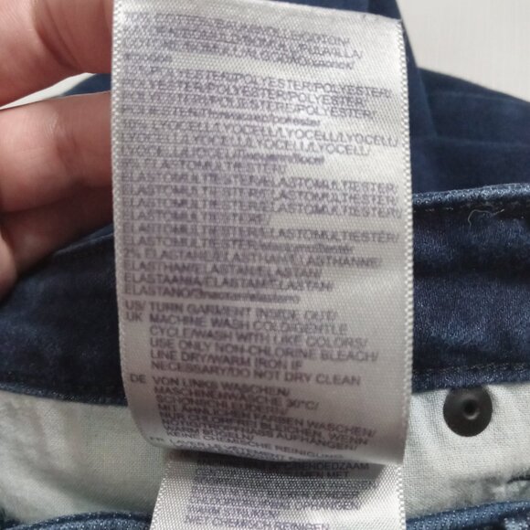 NYDJ Dark Denim Wash Barbara Bootcut Extra Long LiftXTuck Tech Jeans Women's 12 - Picture 6 of 12